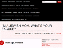 Tablet Screenshot of imajewishmotherwhatsyourexcuse.com